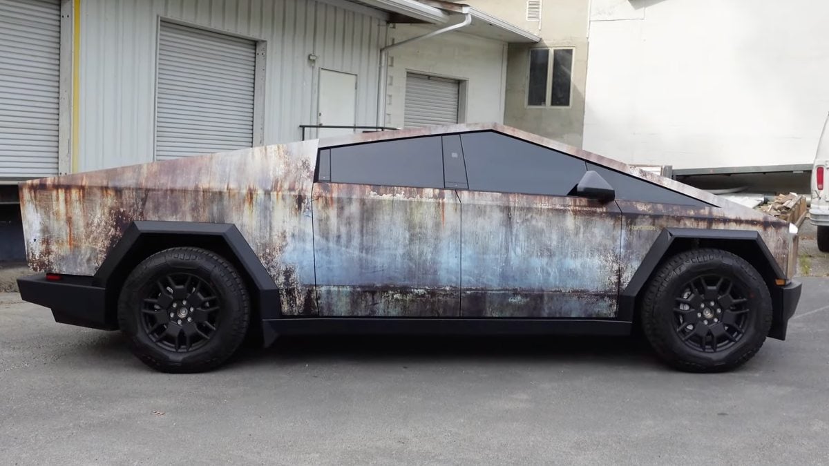 This Tesla Cybertruck Looks Like it Spent the Last 5 Years at the